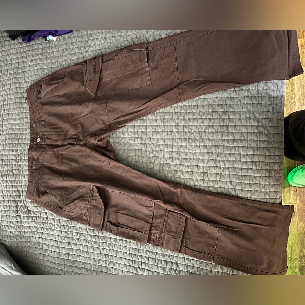Men's YoungLA Brown Cargo Pants